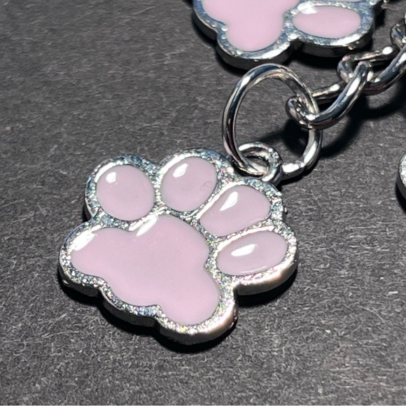 Paw Print Bag Charm Keychain - Picture 3 of 4